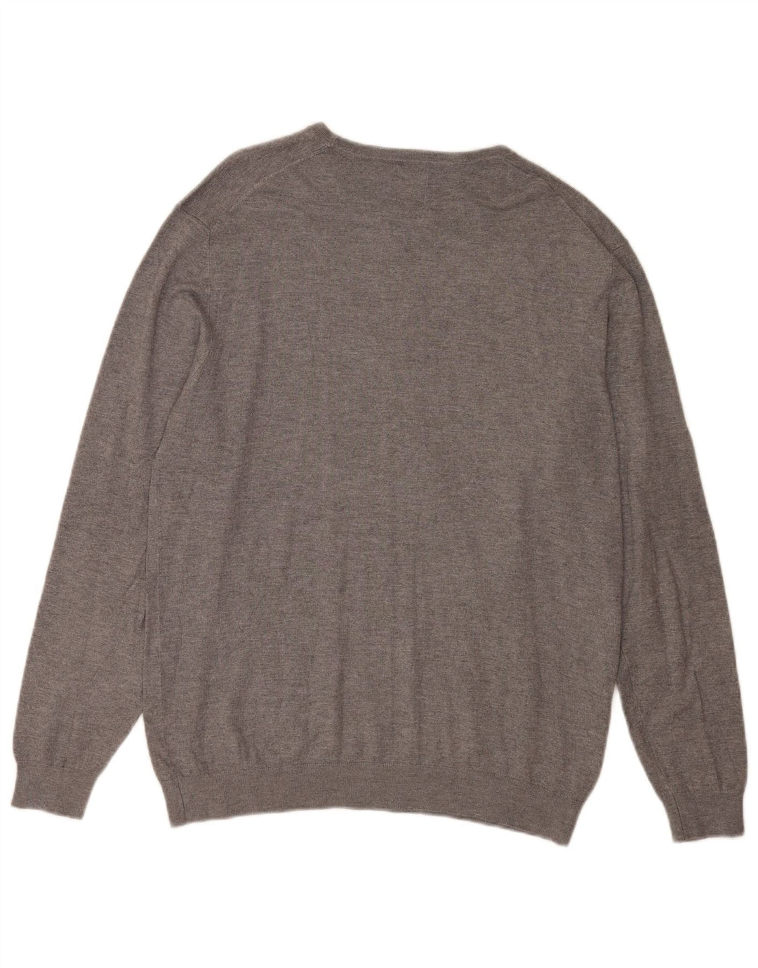 Maglione Zara da uomo girocollo grande in viscosa grigia