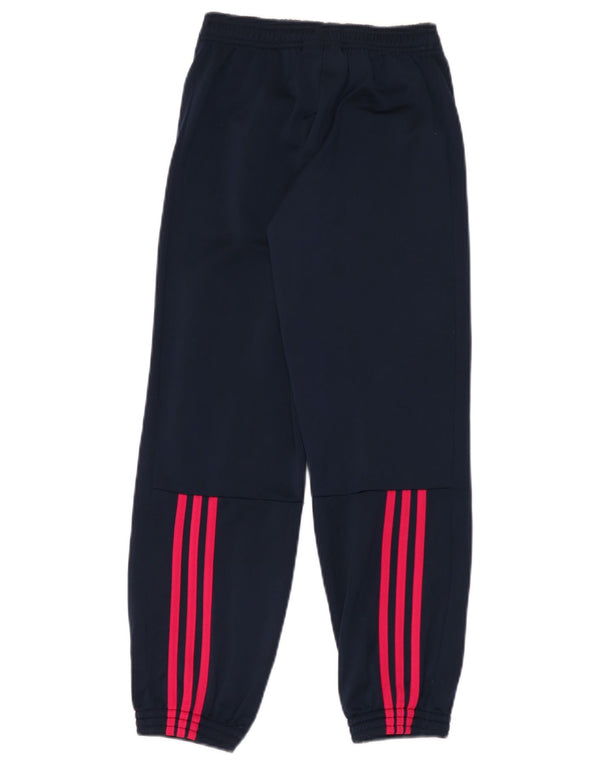 Pantaloni da tuta da ragazzo Adidas Joggers 11-12 anni in poliestere blu navy