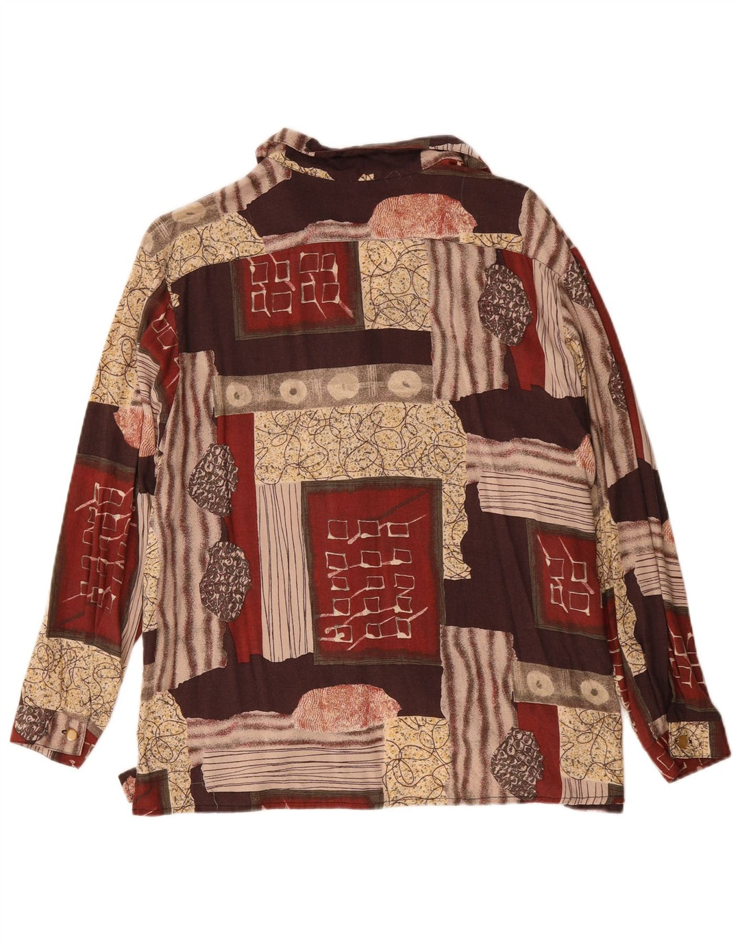 VINTAGE Womens Shirt Blouse UK 18 XL Multicoloured Patchwork