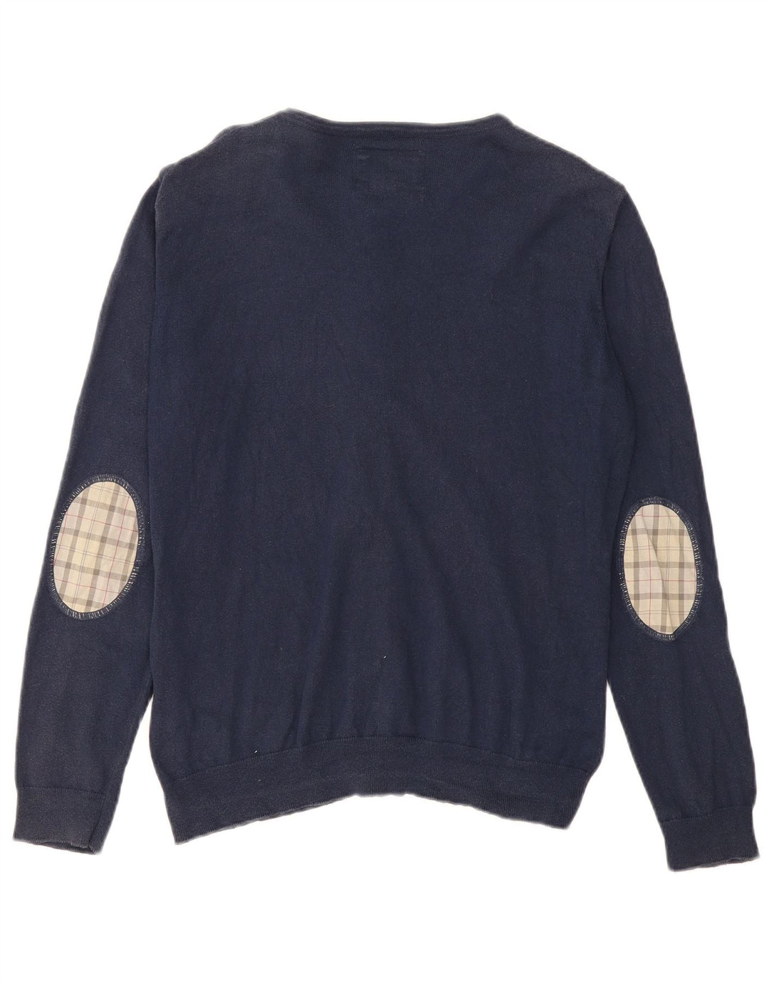 Maglione cardigan da donna BARBOUR UK 16 grande cotone blu navy