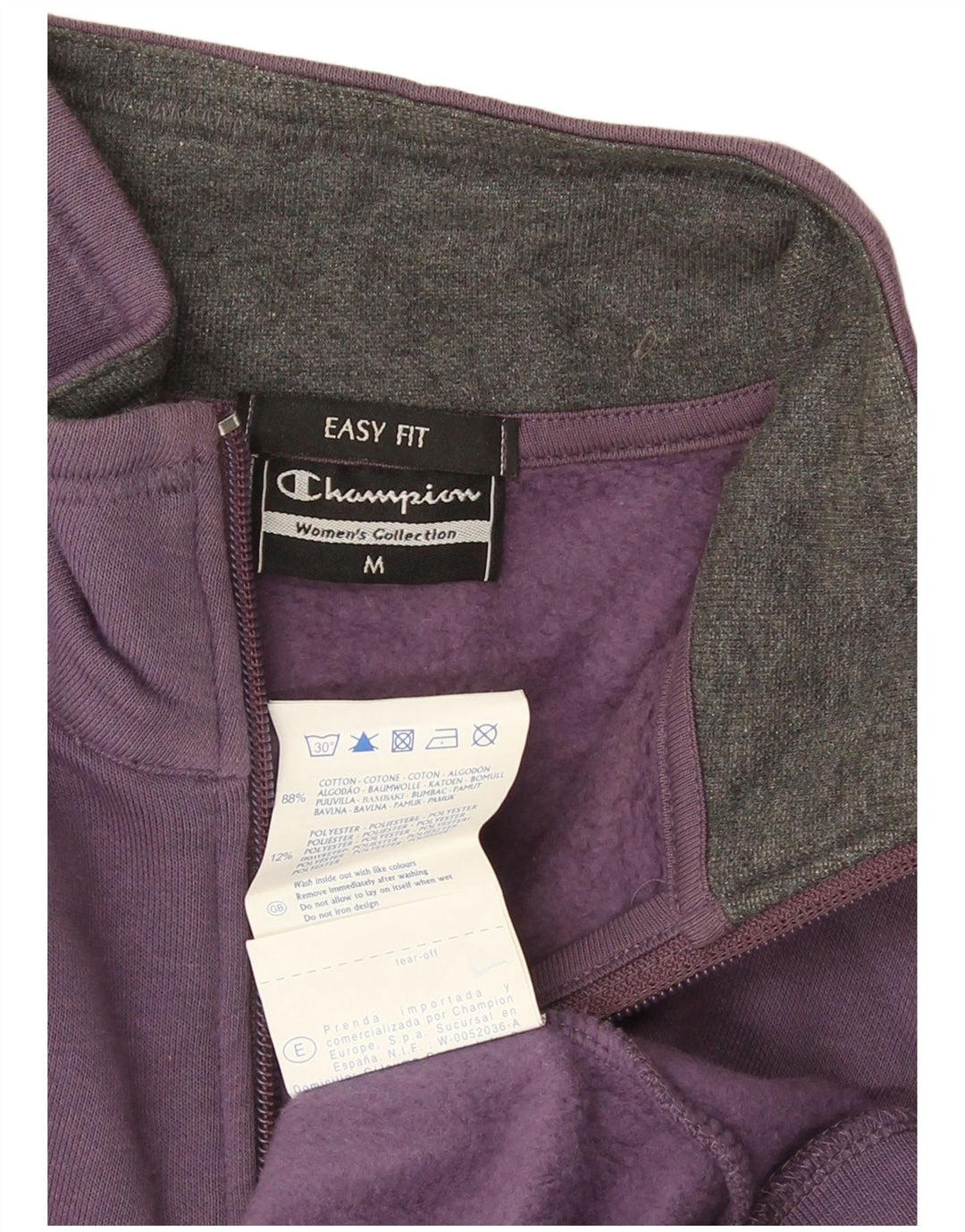 Giacca da tuta da donna Champion UK 14 Cotone viola medio
