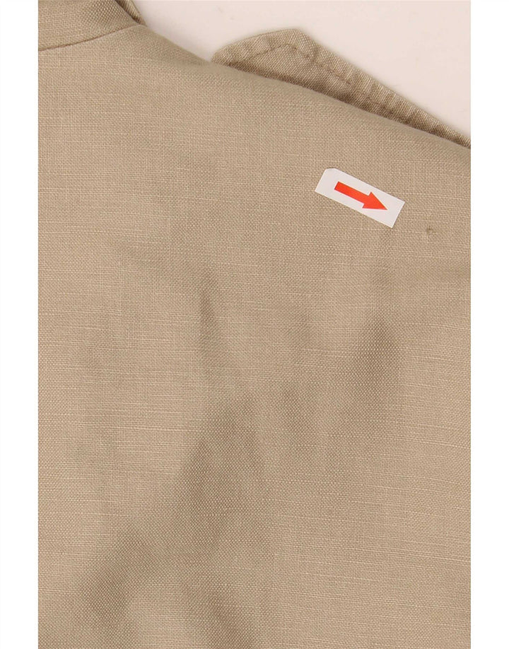Giacca militare da uomo Jan Paulsen EU 54 2XL Lino beige