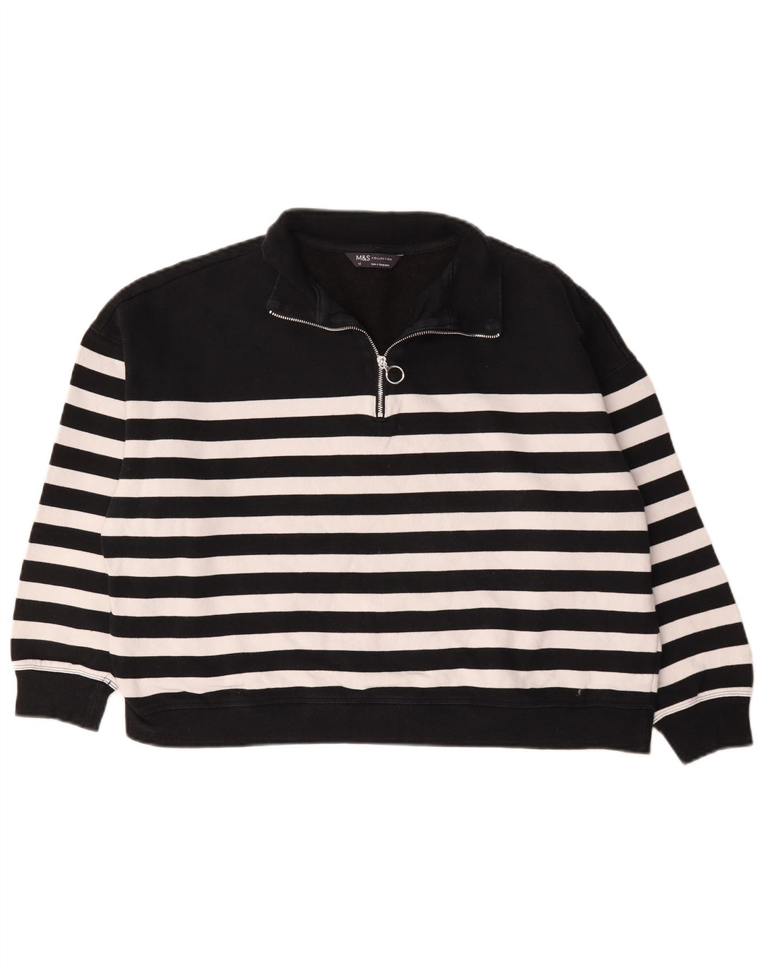 Felpa oversize da donna Marks & Spencer UK 16 grande nera