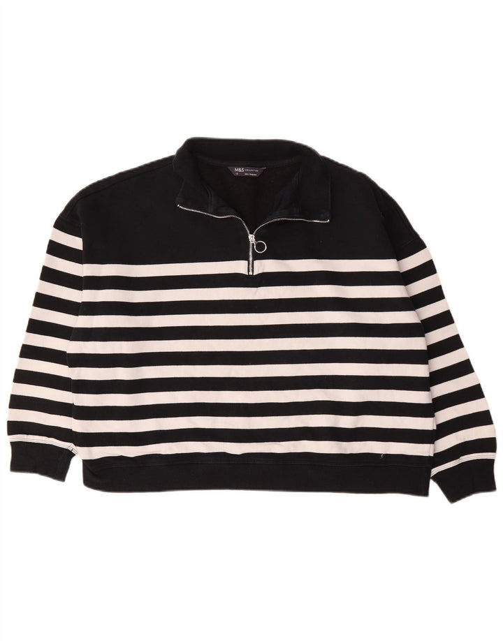Felpa oversize da donna Marks & Spencer UK 16 grande nera