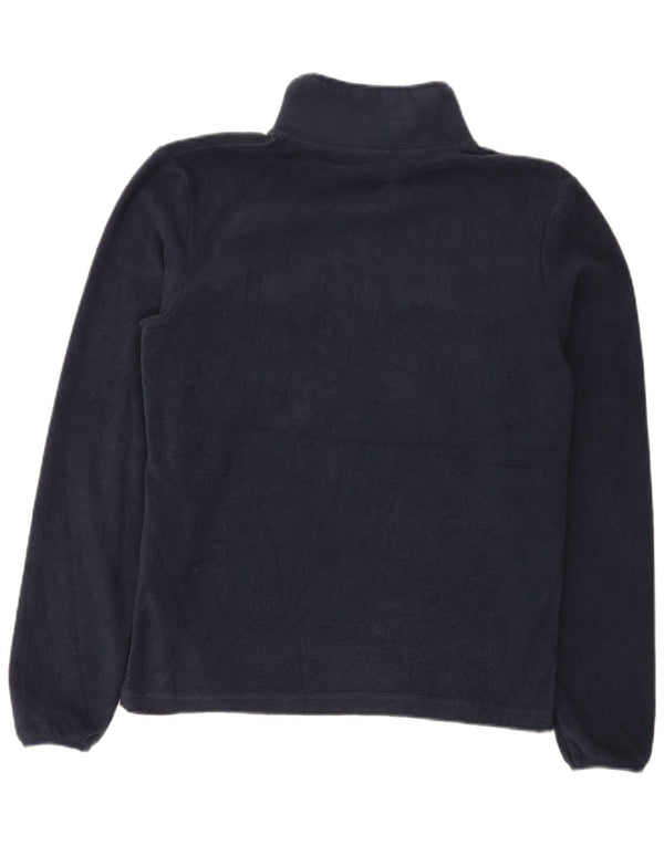 Maglione in pile da uomo Jack & Jones con zip e collo piccolo in poliestere blu navy