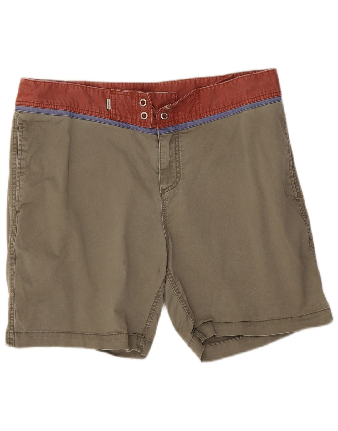 Pantaloncini da uomo Quiksilver W36 Large Khaki Colourblock Cotton
