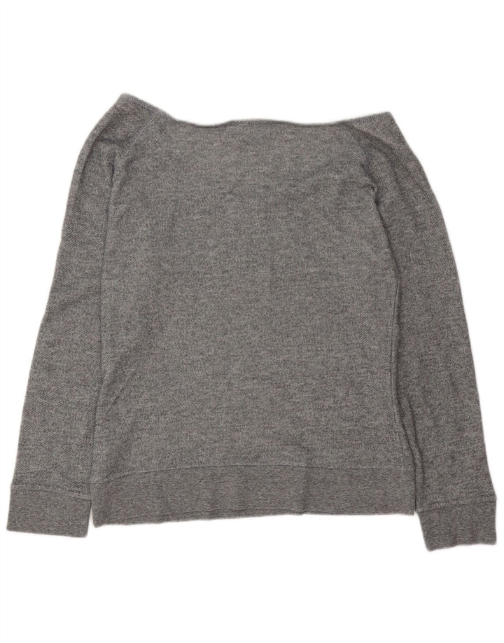 Felpa da donna con spalle scoperte Hard Rock Cafe, maglione, UK 16, grande, grigio