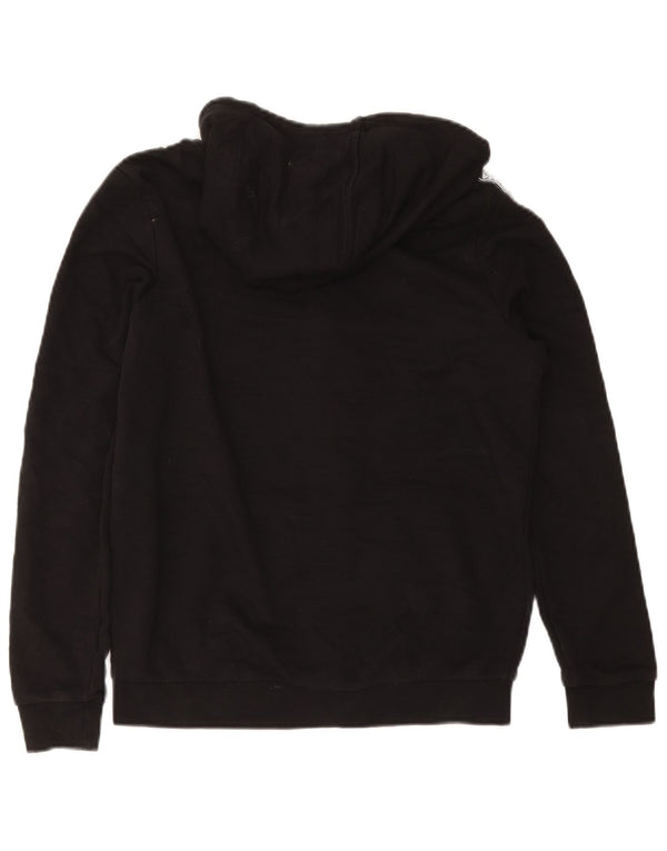 Felpa con cappuccio e zip grafica da donna Puma UK 10 piccola in cotone nero