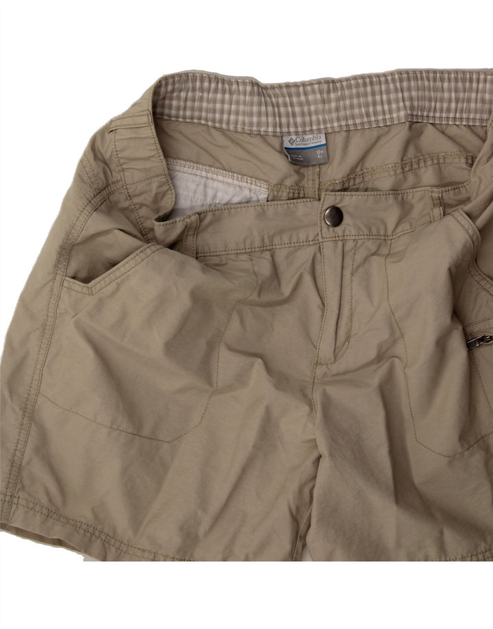 COLUMBIA Womens Cargo Shorts US 12 Large W34 Beige Cotton Vintage Columbia and Second-Hand Columbia from Messina Hembry 