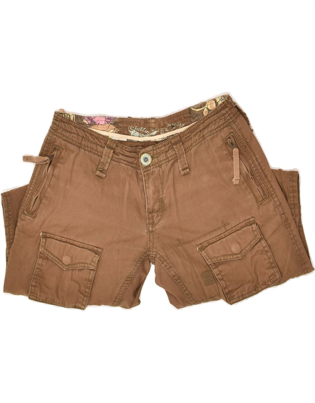 VINTAGE Womens Joggers Cargo Trousers EU 38 Medium W28 L33 Brown | Vintage Vintage | Thrift | Second-Hand Vintage | Used Clothing | Messina Hembry 
