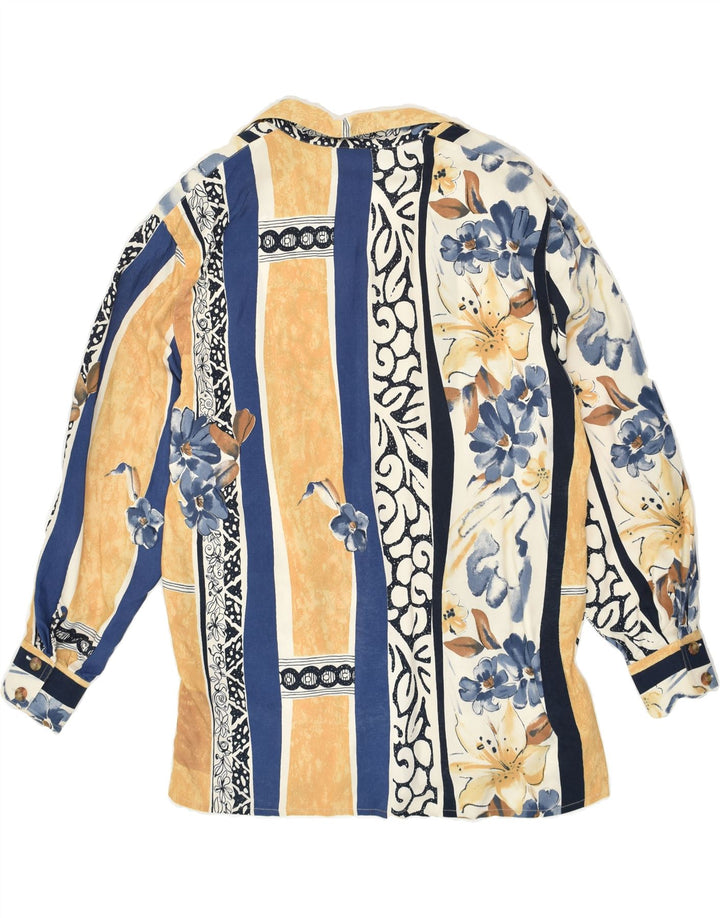 VERSE Womens Shirt Blouse EU 44 XL Beige Floral Viscose | Vintage Verse | Thrift | Second-Hand Verse | Used Clothing | Messina Hembry 