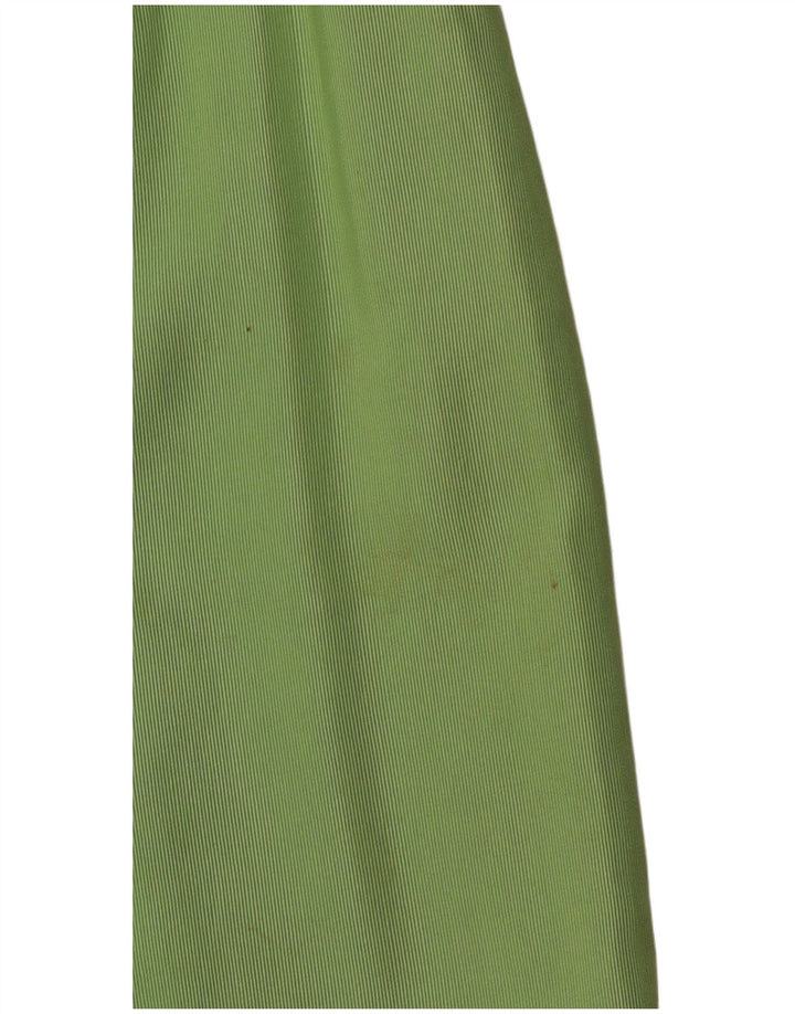 Gonna a tubino da donna VINTAGE IT 46 grande W30 cotone gessato verde