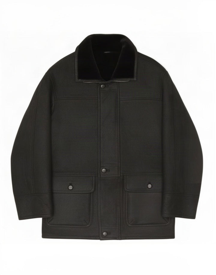 Cappotto Monza da uomo in shearling IT 52 XL Nero