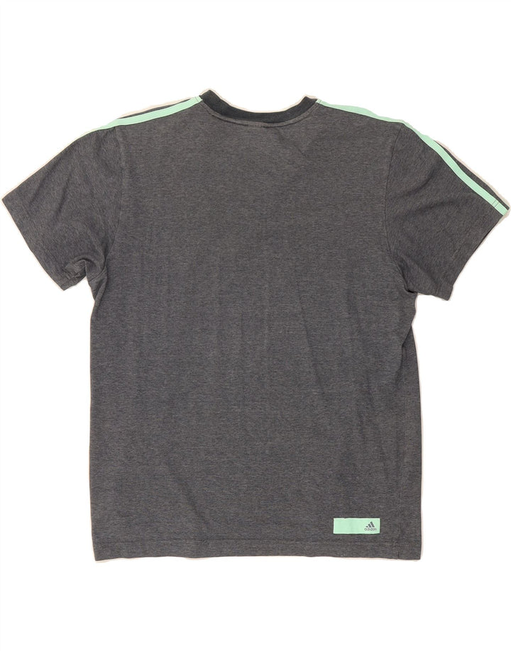 ADIDAS Boys Graphic T-Shirt Top 11-12 Years Grey Vintage Adidas and Second-Hand Adidas from Messina Hembry 