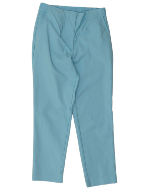 Pantaloni corti da donna Marks & Spencer UK 10 piccoli W28 L25 cotone blu