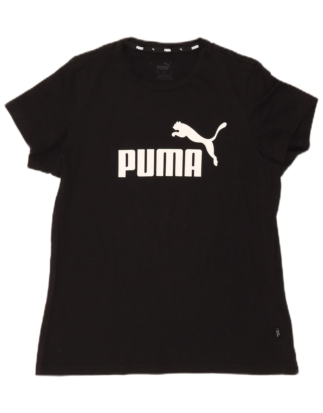 T-shirt grafica da donna Puma UK 14 media nera