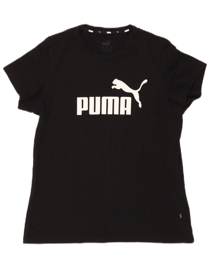 T-shirt grafica da donna Puma UK 14 media nera