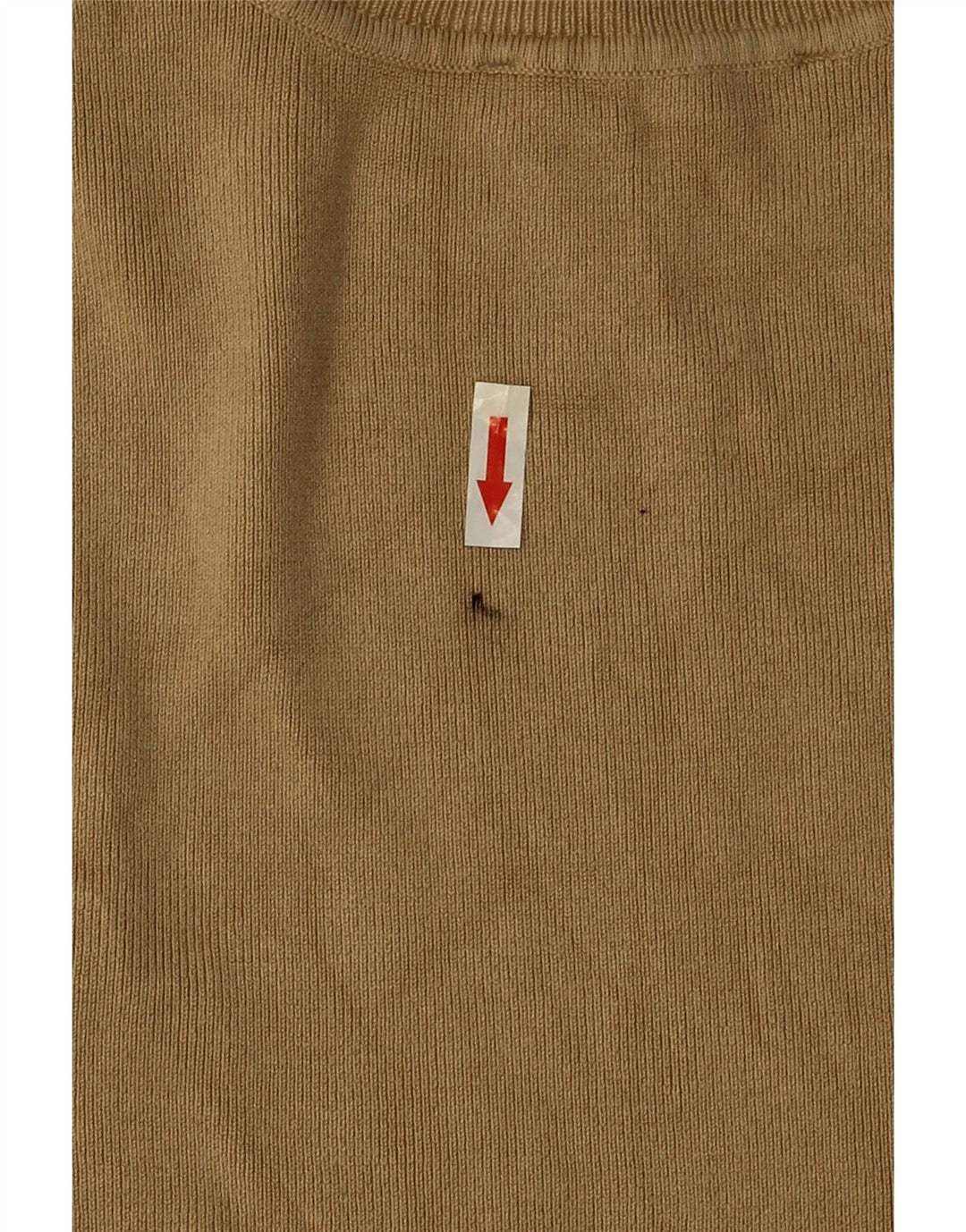 Canotta corta da donna Zara UK 12 in viscosa marrone medio