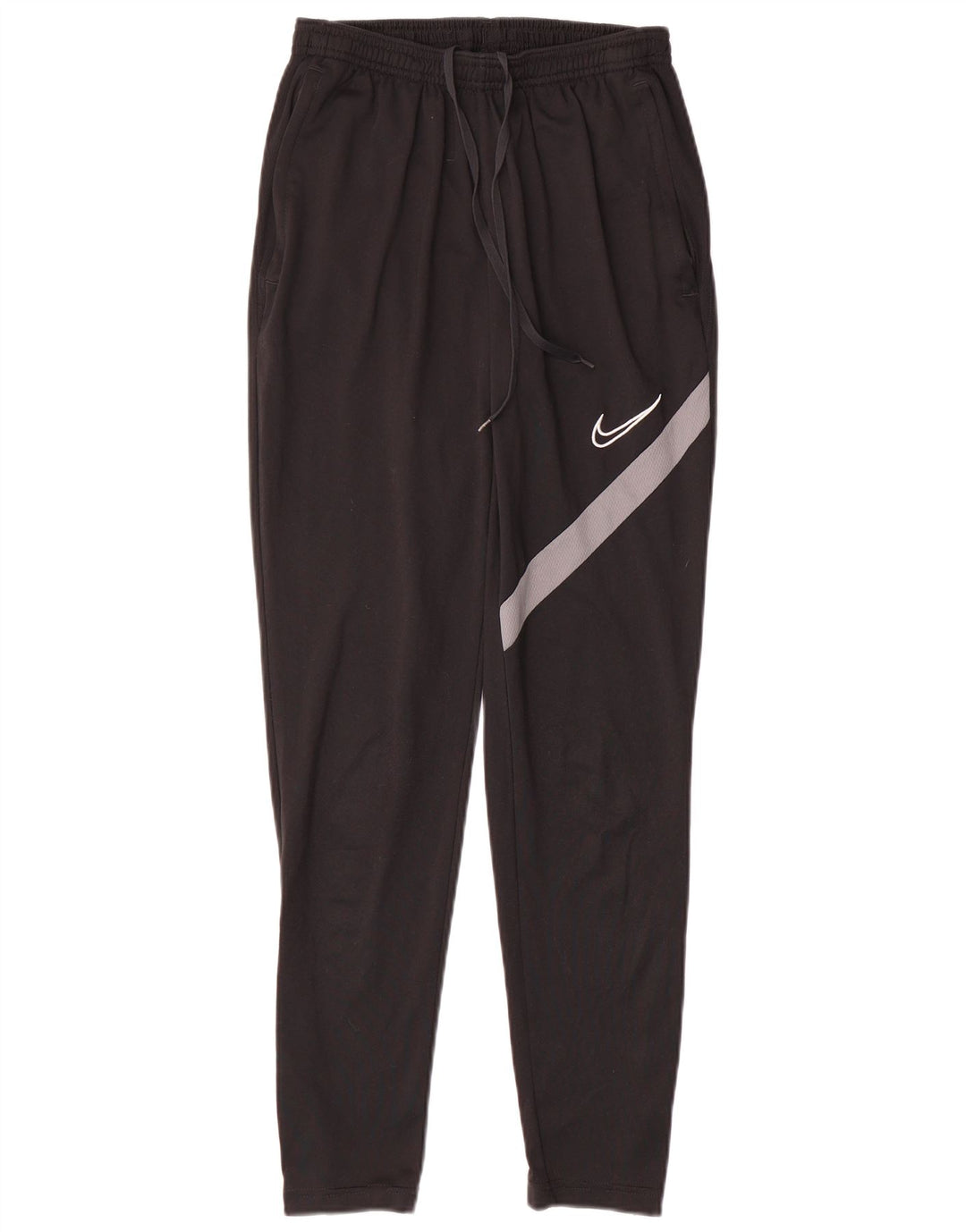 Nike Mens Dri Fit Tracksuit Trousers Small Black Colourblock Polyester
