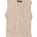Gilet da donna RENE LEZARD UK 12 Cotone bianco medio