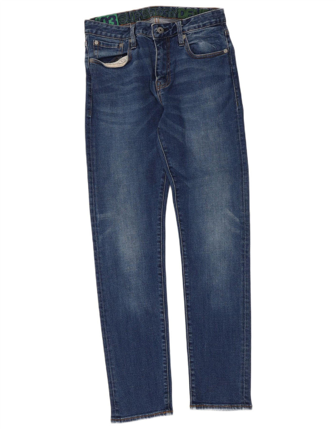 Jeans slim da donna Superdry W30 L32 cotone blu