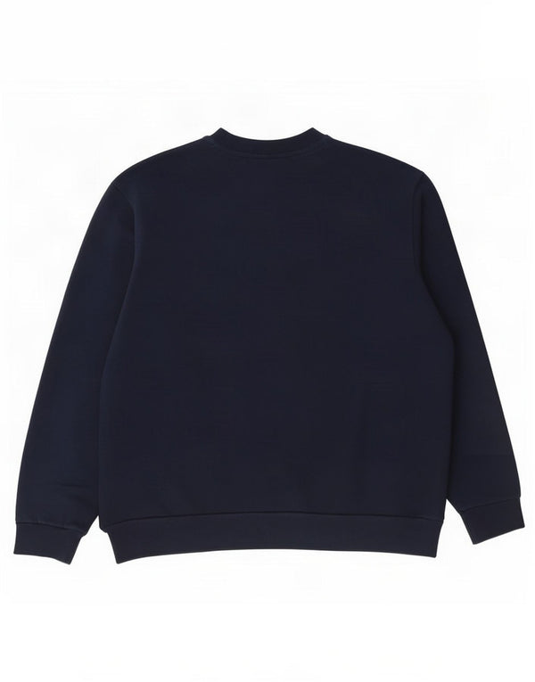 Felpa da uomo Lacoste vestibilità classica, taglia 9 4XL, cotone blu navy