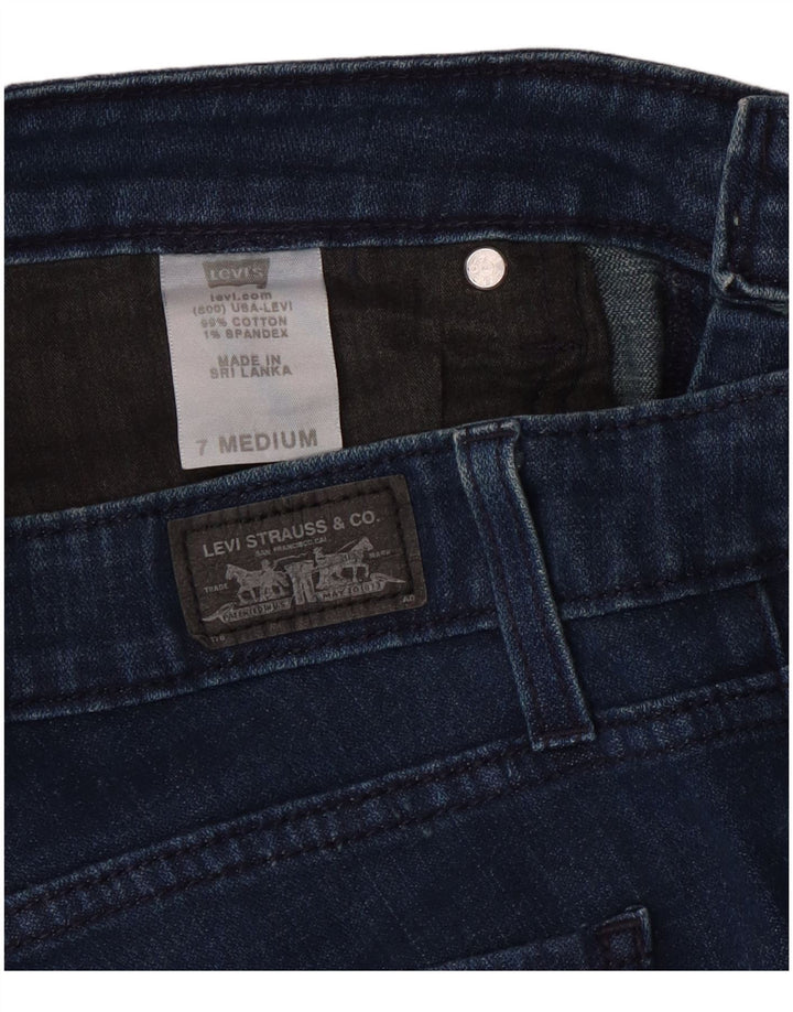 Levi's Donna 524 Jeans Super Low Slim US 7 Medio W32 L31 Cotone Blu