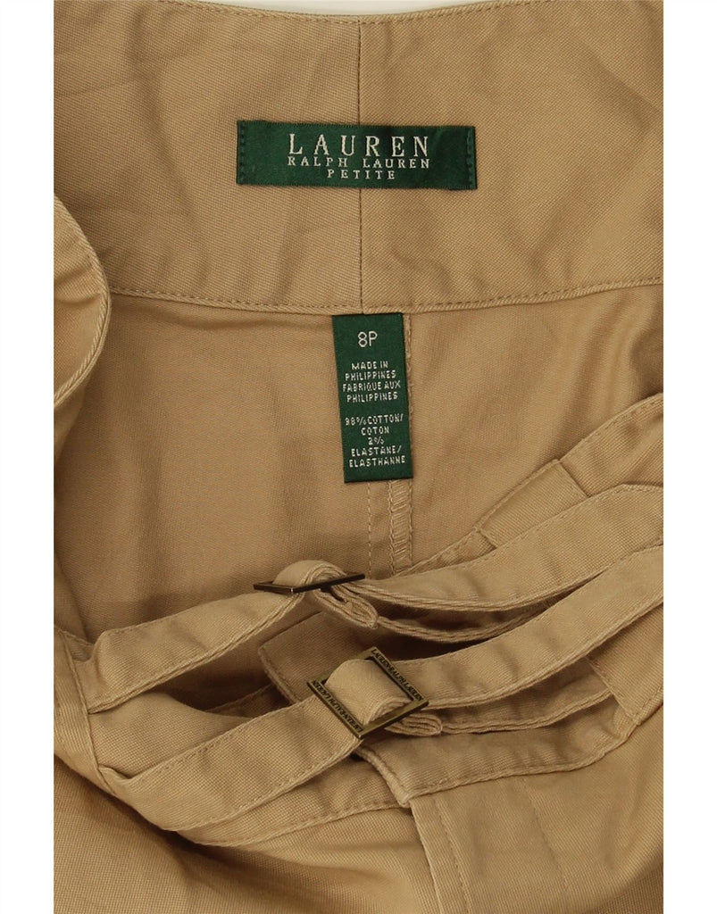 RALPH LAUREN Womens Pencil Skirt US 8 Medium W30  Beige Cotton Vintage Ralph Lauren and Second-Hand Ralph Lauren from Messina Hembry 