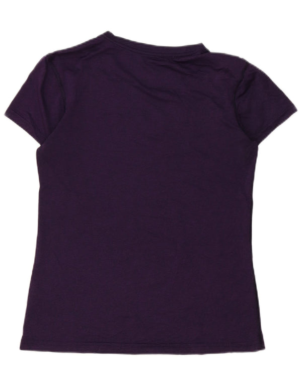 T-shirt Nike Dri Fit da donna, taglia UK 10, piccola, viola, in poliestere