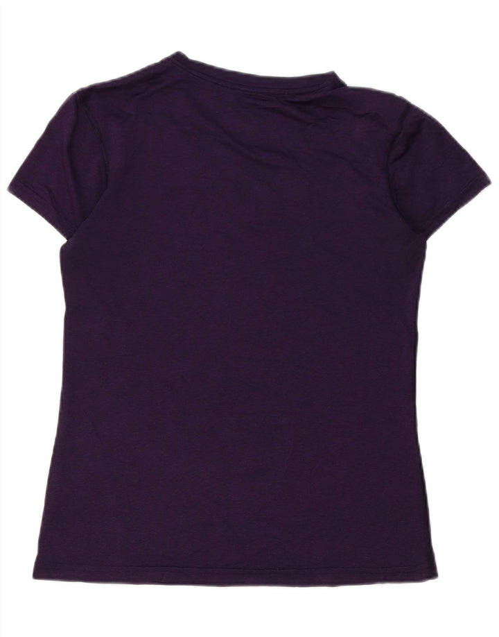 T-shirt Nike Dri Fit da donna, taglia UK 10, piccola, viola, in poliestere