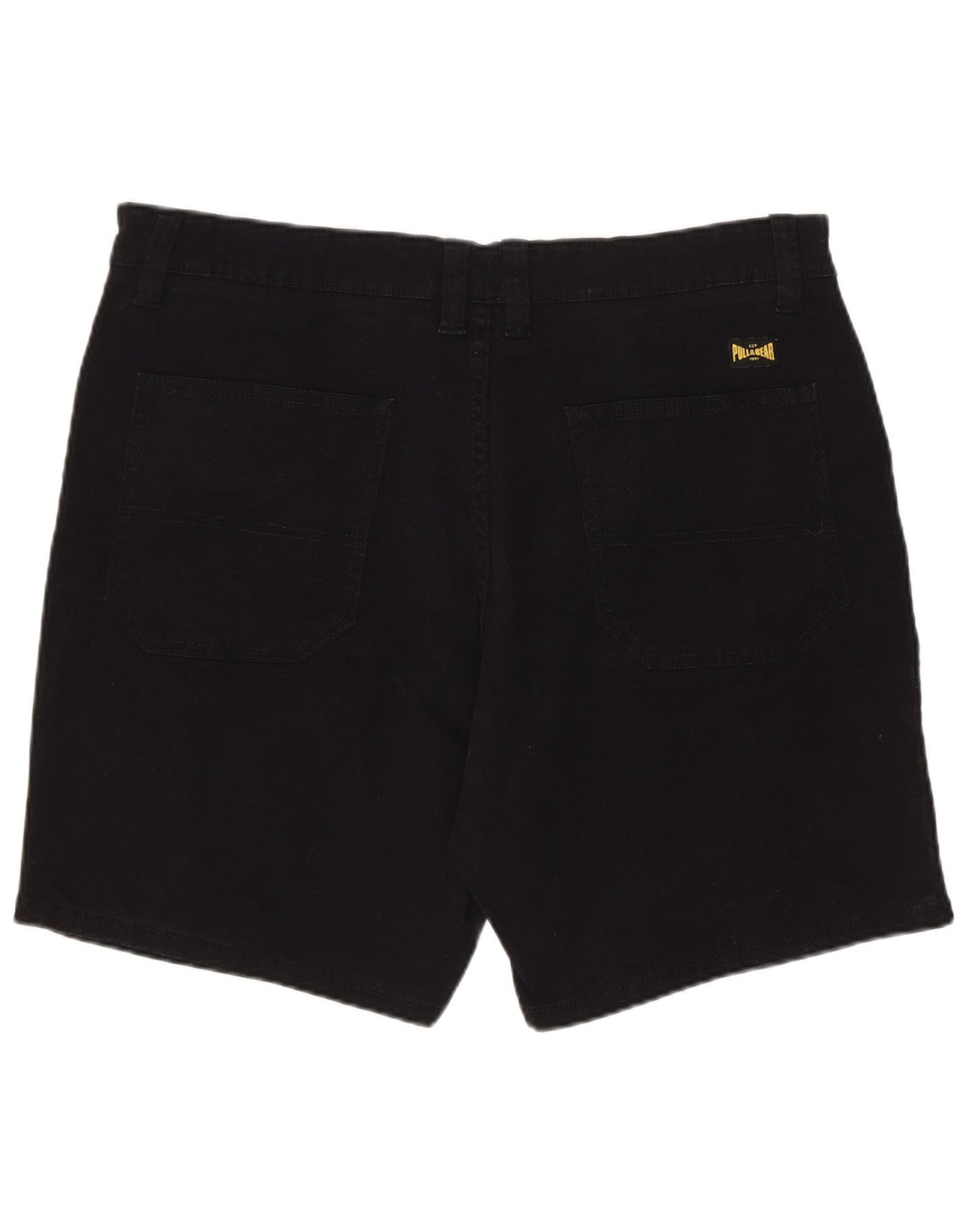 Pantaloncini in denim da uomo Pull & Bear EU 44 Large W34 cotone nero
