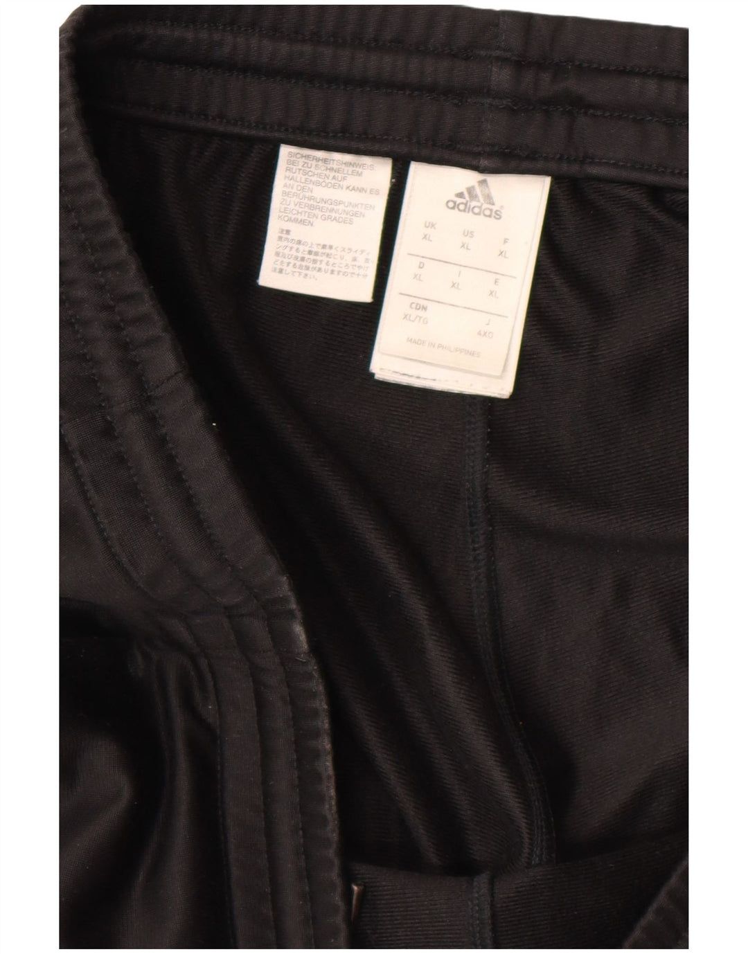 ADIDAS Mens Tracksuit Trousers Joggers XL  Black Polyester