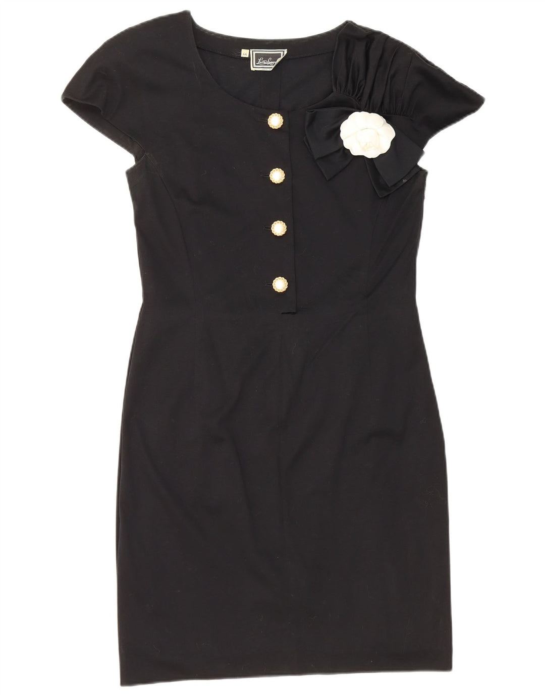 Abito Tubino Donna Luisa Spagnoli IT 44 Medio Nero Cotone
