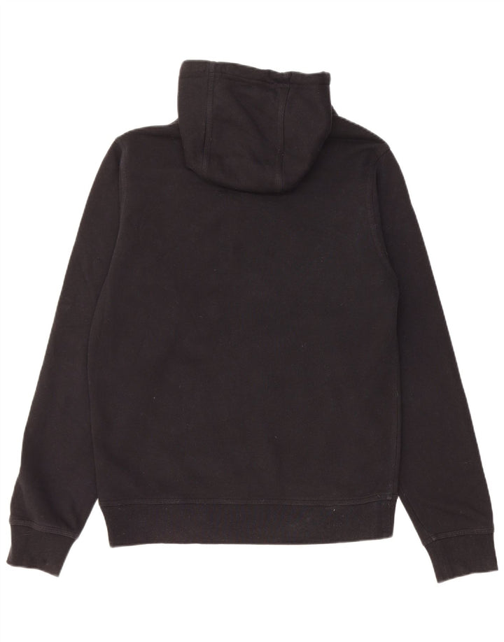 Felpa con cappuccio grafica Nike da uomo piccola in cotone nero