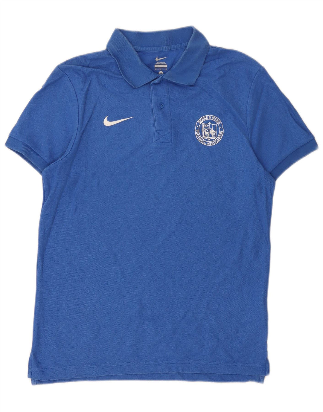 Polo Nike da uomo in cotone blu medio