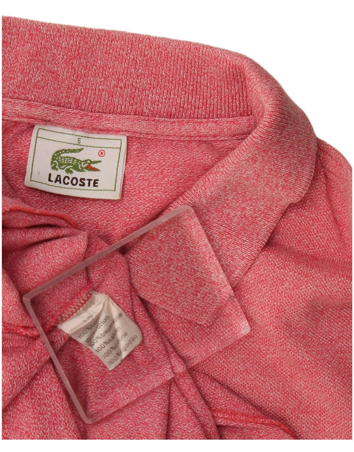 Polo da uomo Lacoste taglia 5 grande in cotone rosa