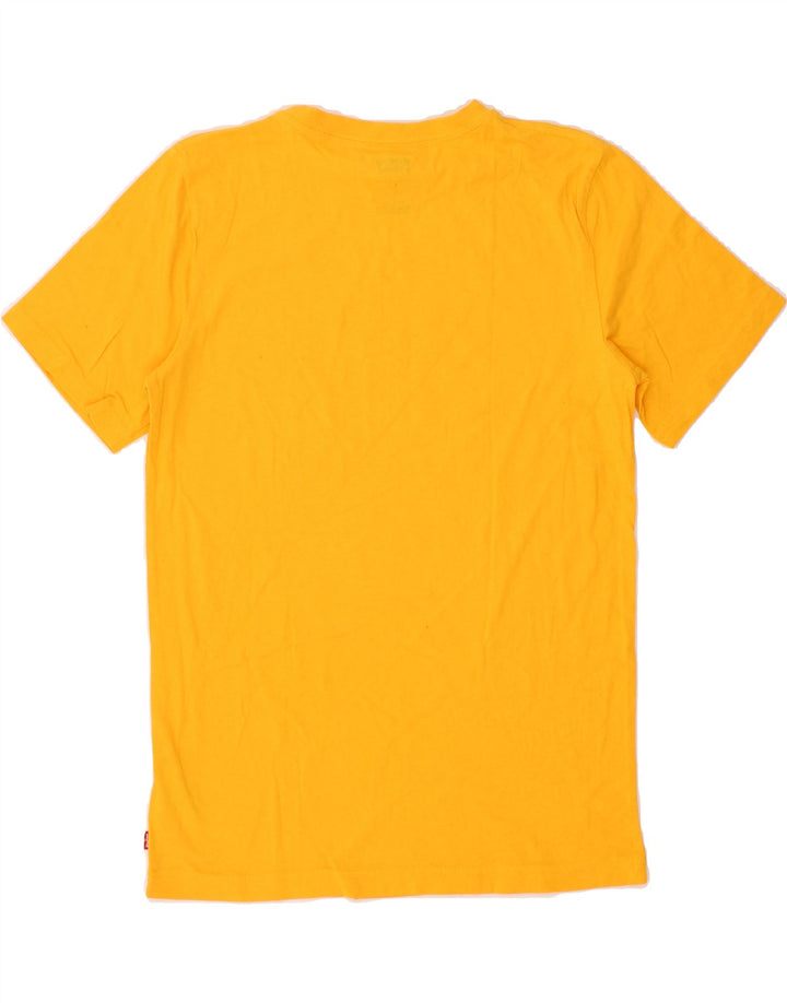 LEVI'S Boys Graphic T-Shirt Top 15-16 Years Yellow Cotton Vintage Levi's and Second-Hand Levi's from Messina Hembry 
