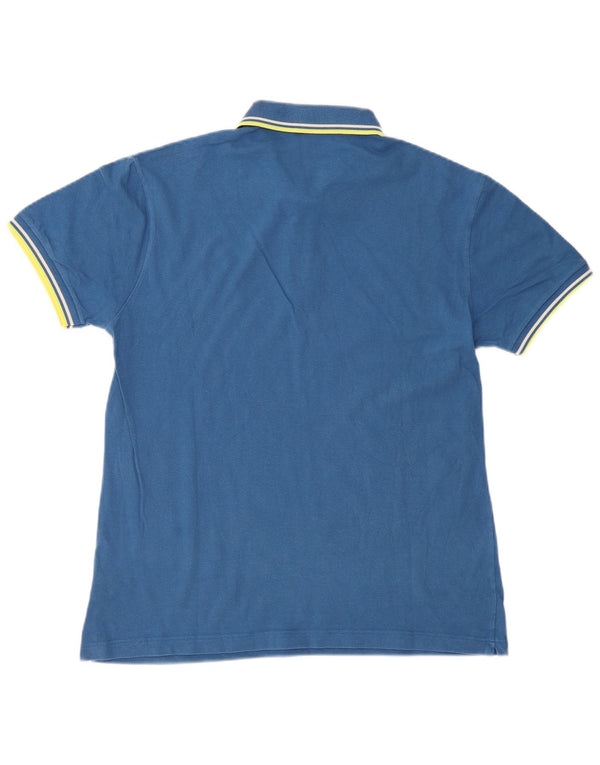 Polo Fred Perry da uomo leggera ed elasticizzata, grande, in cotone blu