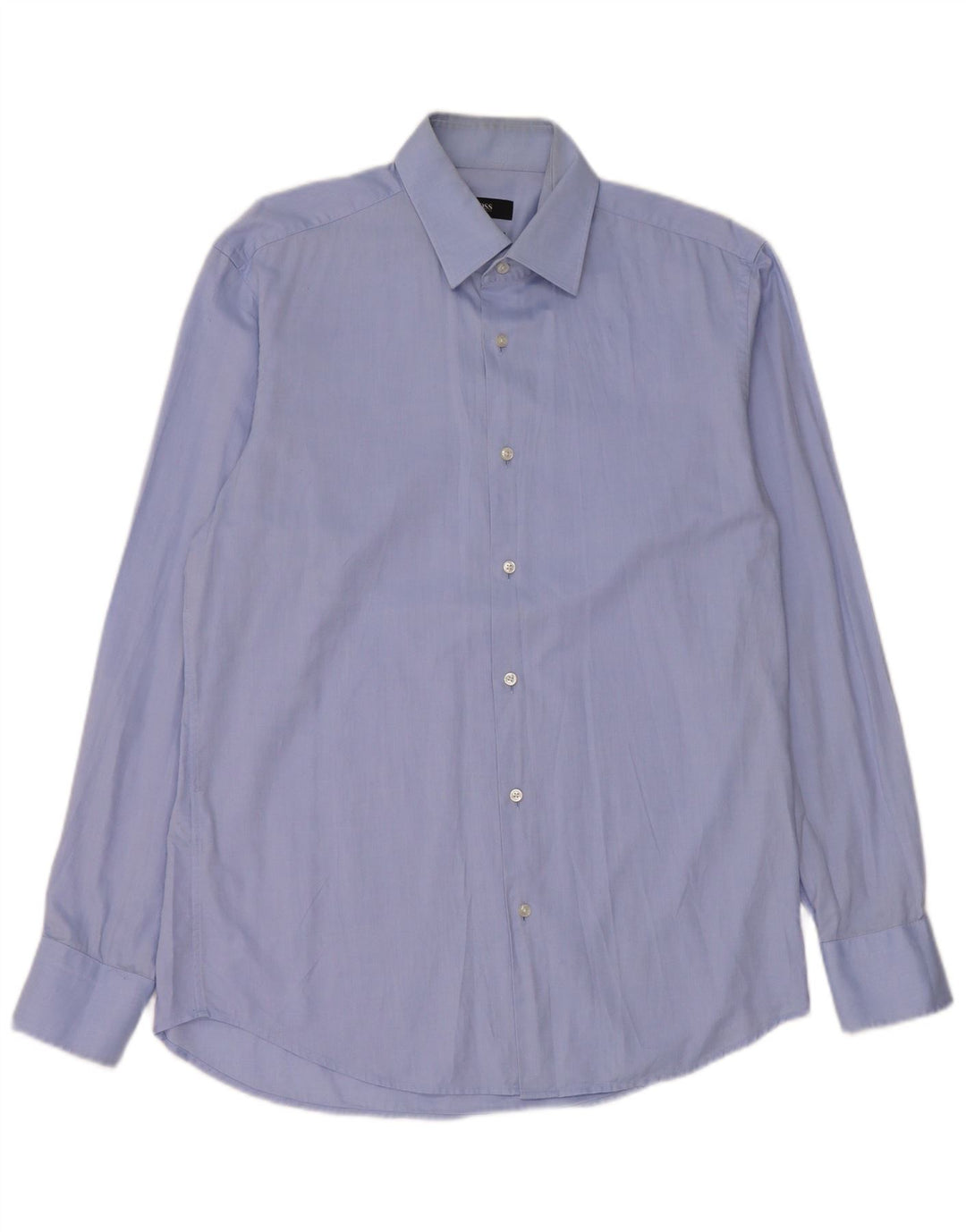 Camicia da uomo vestibilità regolare Hugo Boss taglia 39 cotone blu medio