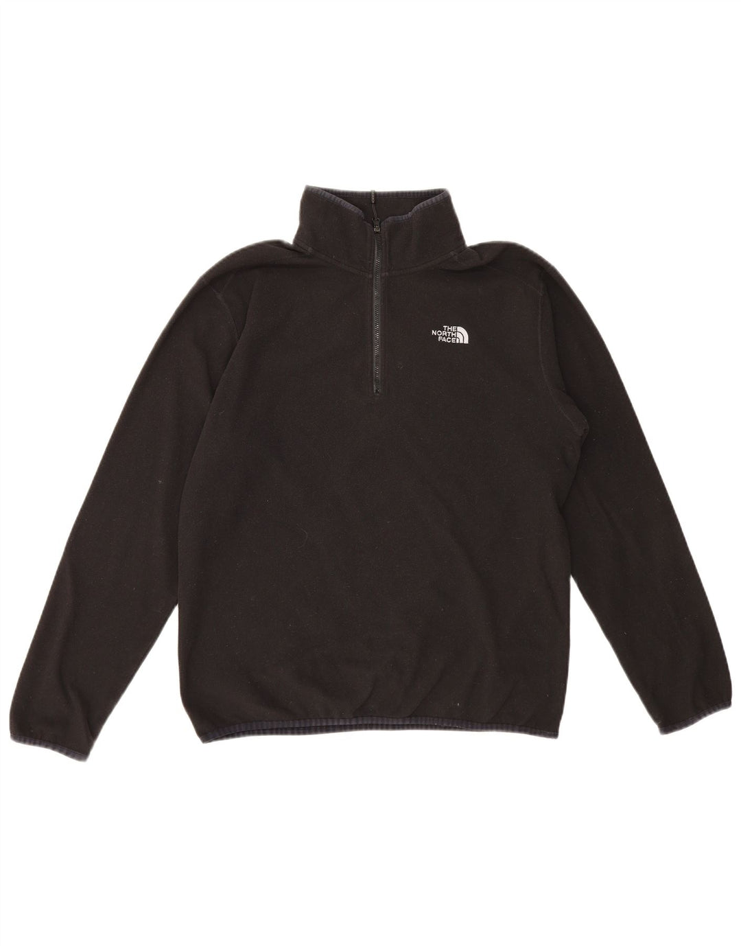 Maglione in pile da uomo The North Face con zip e collo in poliestere nero medio