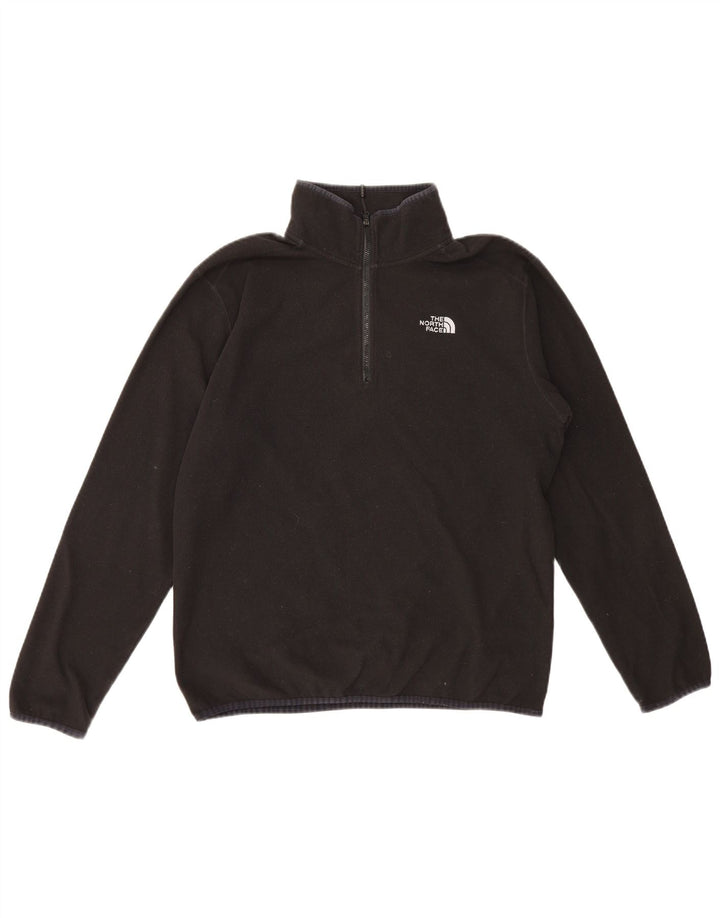 Maglione in pile da uomo The North Face con zip e collo in poliestere nero medio