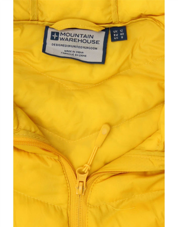 Giacca imbottita con cappuccio da donna Mountain Warehouse UK 12 Medium Giallo