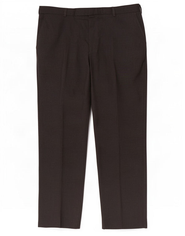Marks & Spencer Mens Straight Suit Trousers W42 L33 Black Polyester
