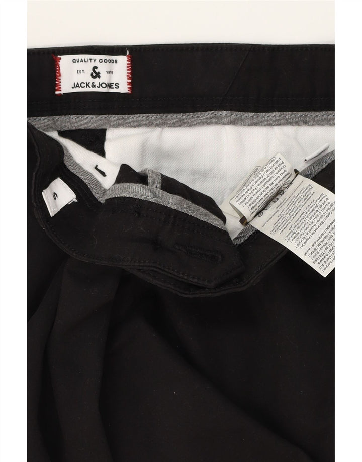 Pantaloncini chino da uomo Jack & Jones piccoli W29 in cotone nero