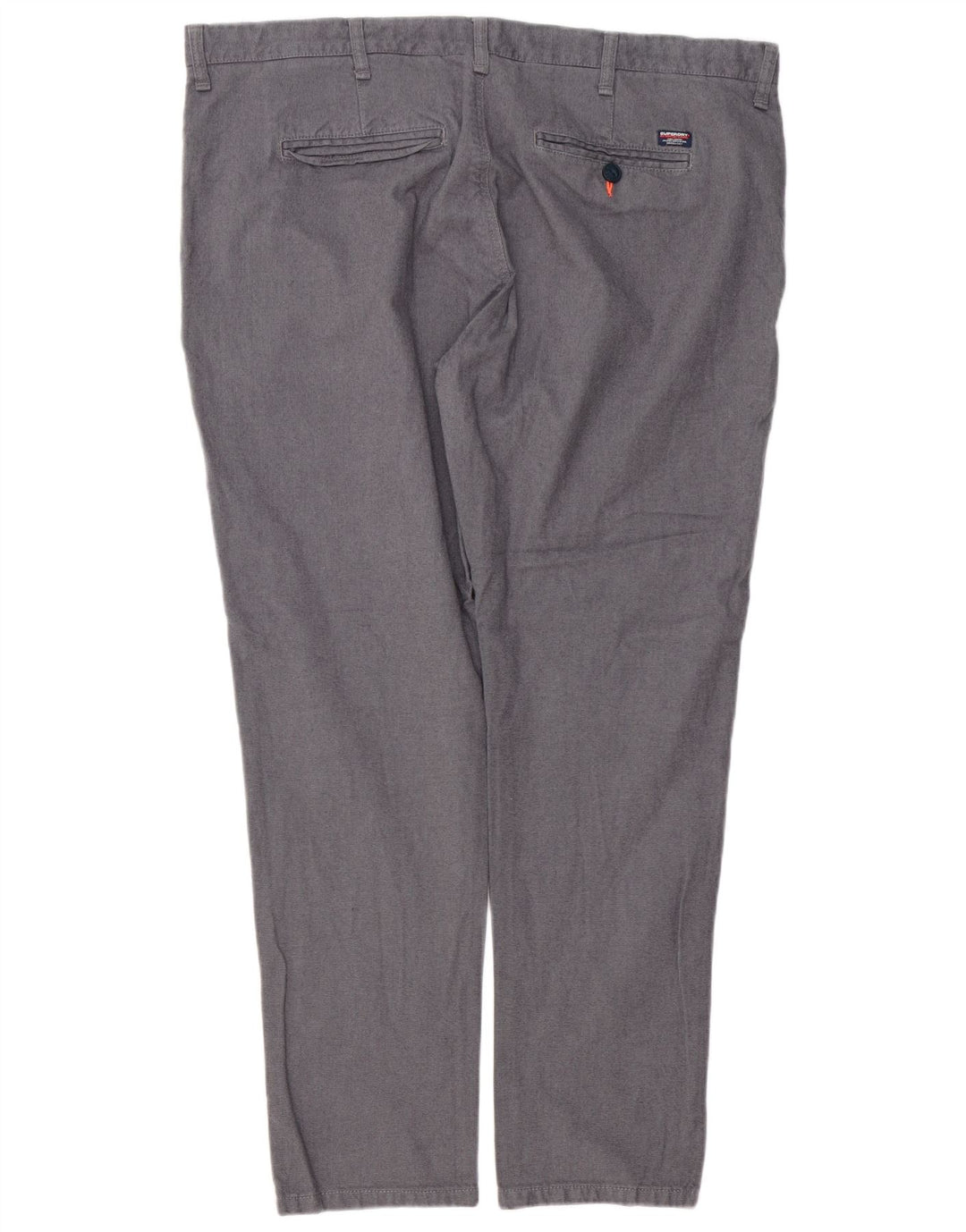 Pantaloni chino slim da uomo Superdry 3XL W46 L31 cotone grigio