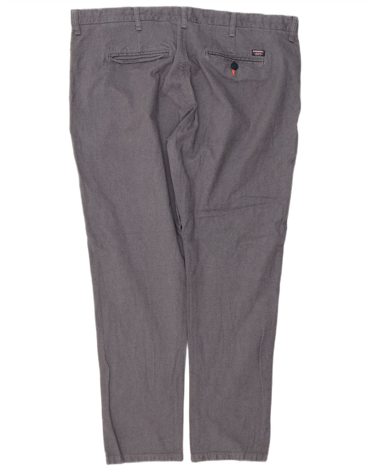 Pantaloni chino slim da uomo Superdry 3XL W46 L31 cotone grigio