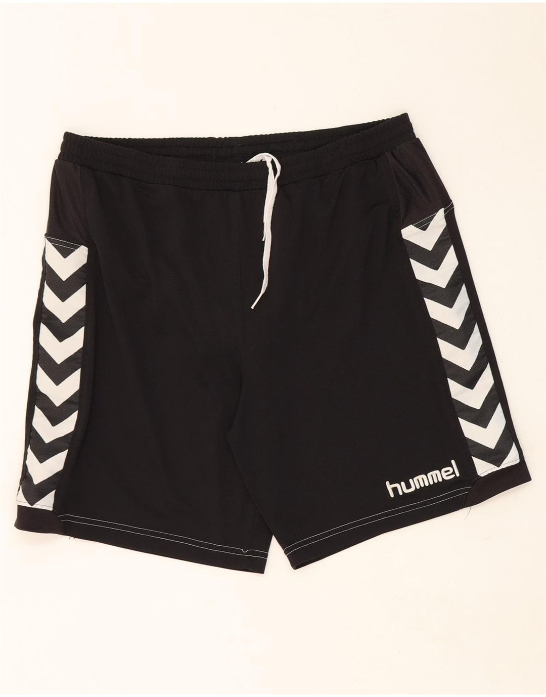 HUMMEL Mens Sport Shorts Large  Black Polyester Vintage Hummel and Second-Hand Hummel from Messina Hembry 