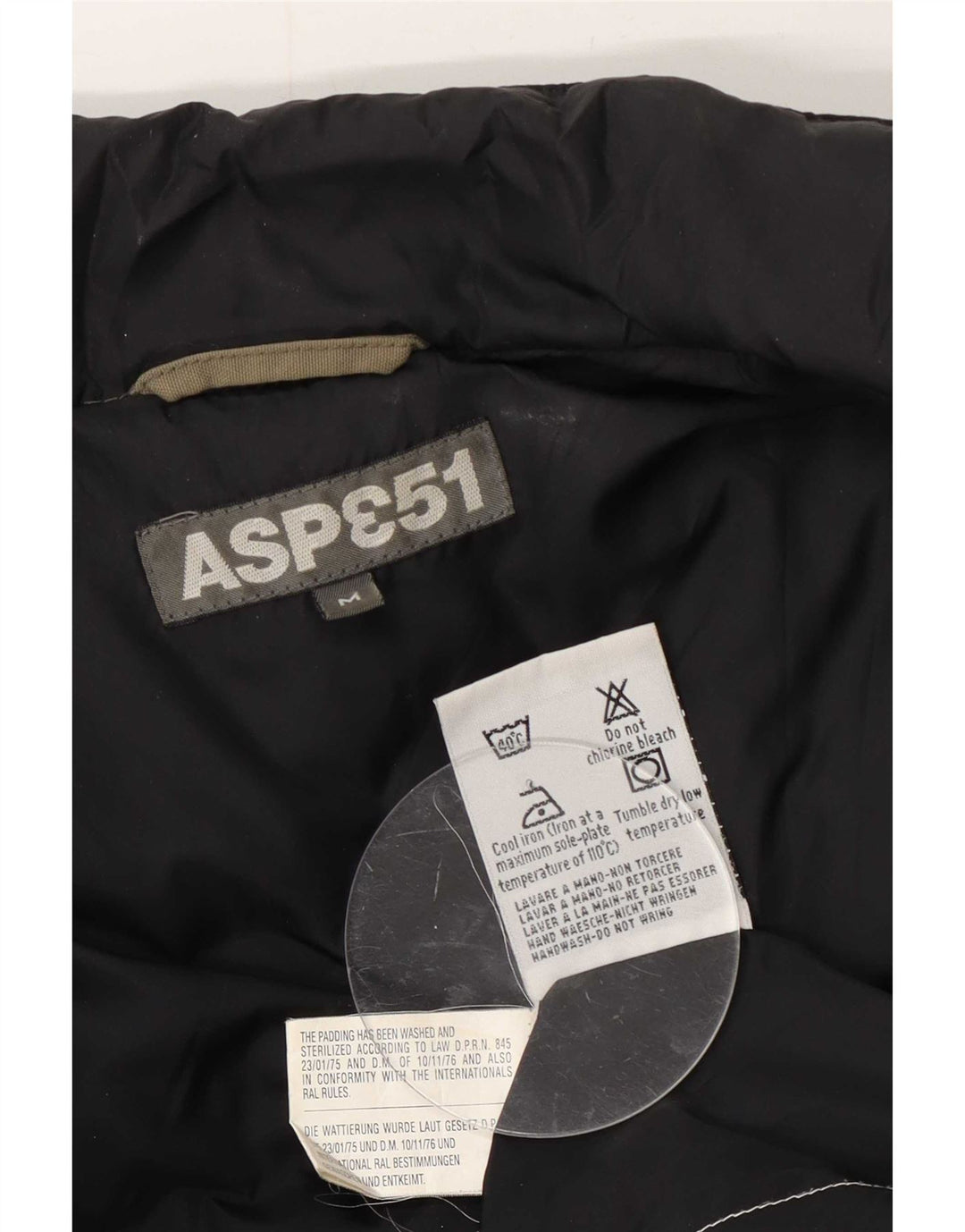 Aspesi Gilet imbottito da uomo UK 38 Medium Khaki Nylon