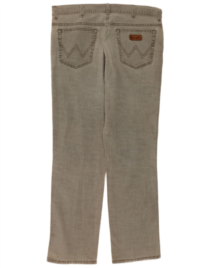 Jeans dritti elasticizzati Texas da uomo Wrangler W36 L32 cotone grigio