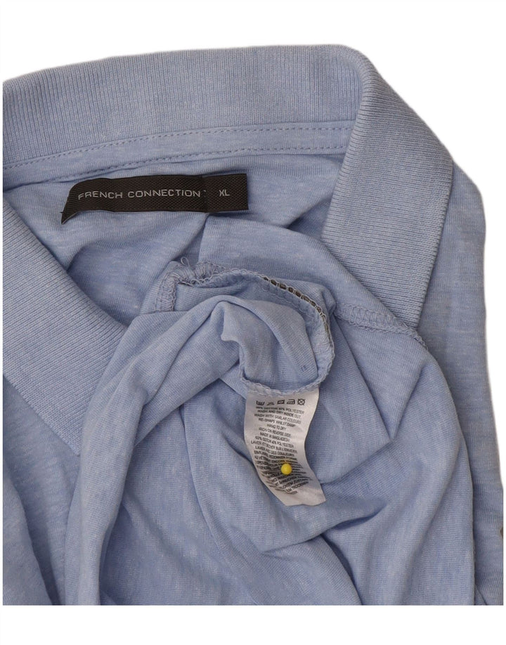 Polo da uomo French Connection XL in cotone blu